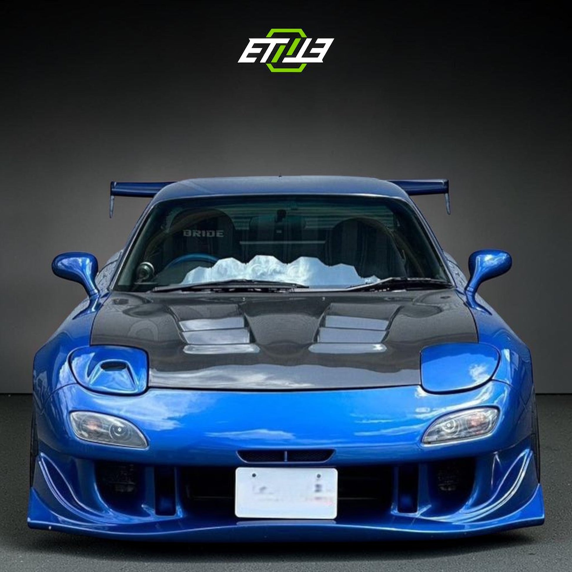 Mazda RX-7 FD3S NACA Vented Headlight Cover - 5
