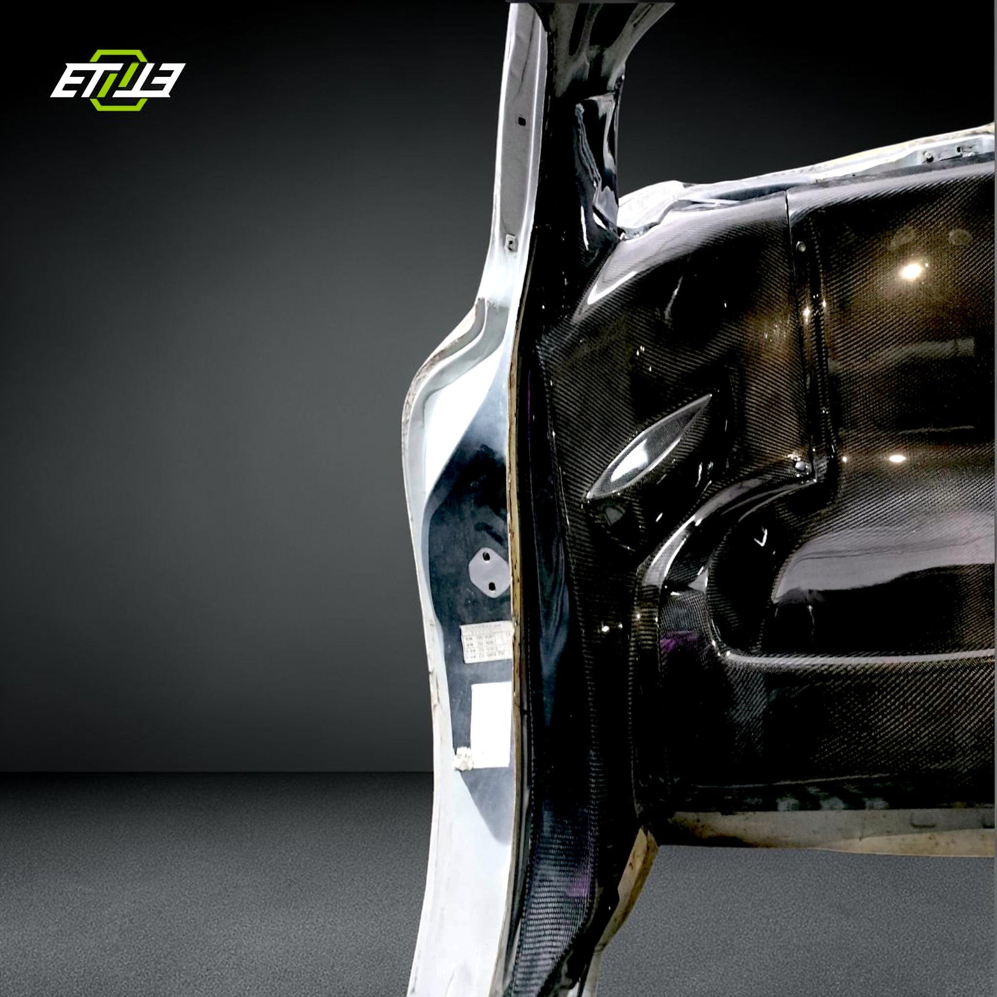ETi Mazda RX-7 FD3S Dry Carbon Rear Seat & B-Pillar Delete Kit - 3