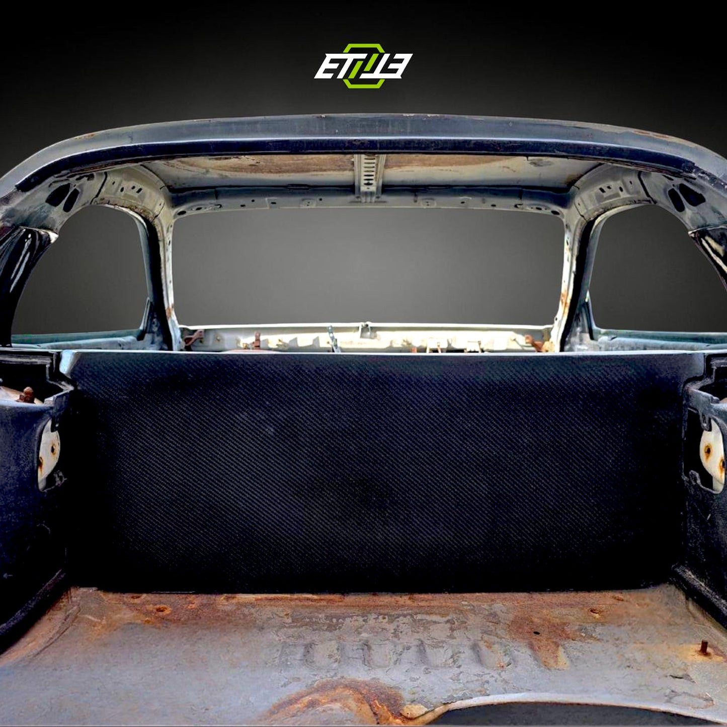 ETi Mazda RX-7 FD3S Dry Carbon Rear Seat & B-Pillar Delete Kit - 4