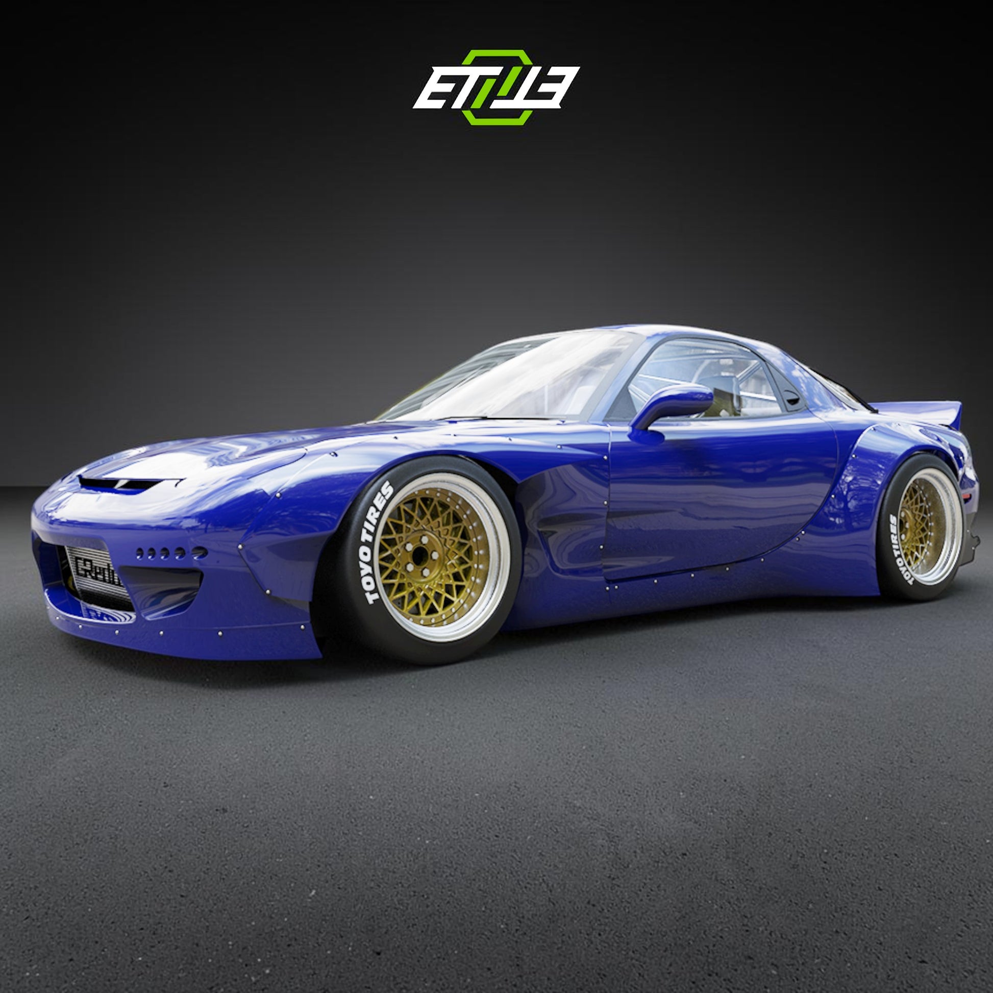 Mazda RX-7 FD3S Rocket Bunny Wide Body Kit - 1