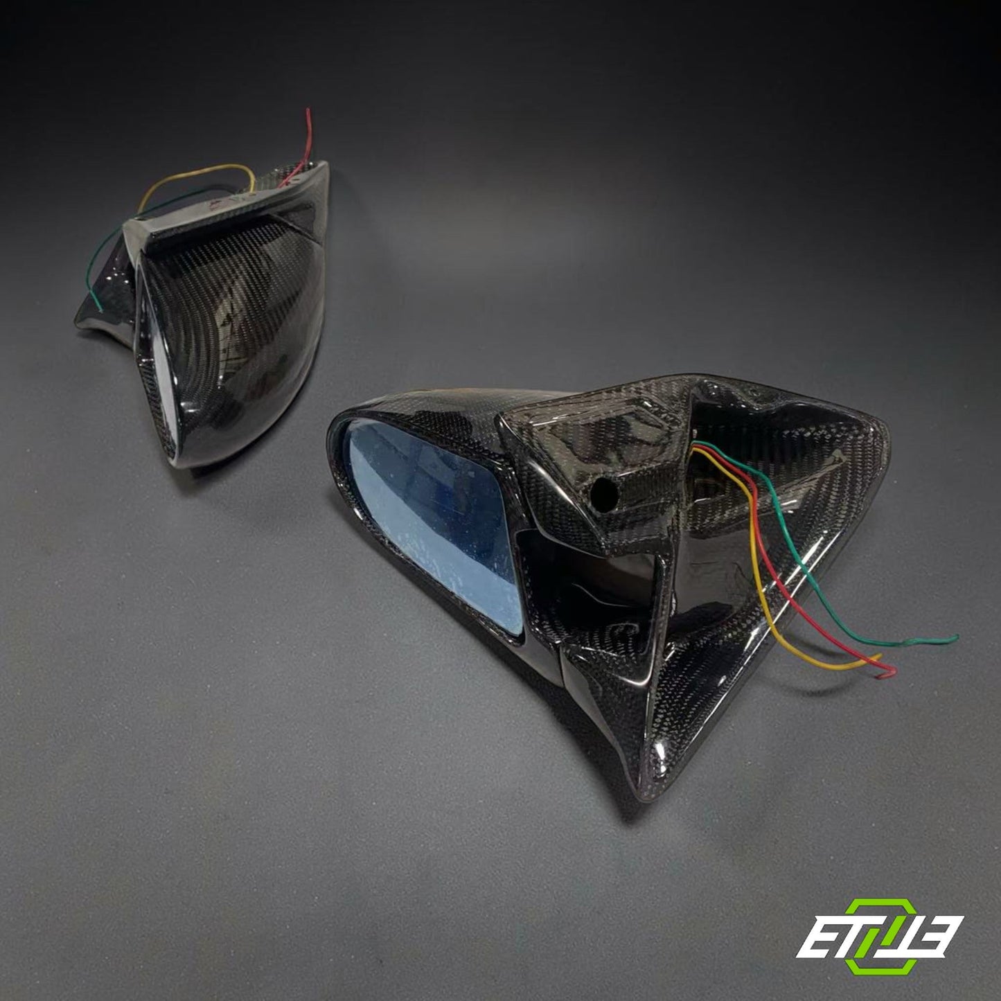 Mazda RX-7 FD3S Ganador Style Carbon Side Mirrors - 6