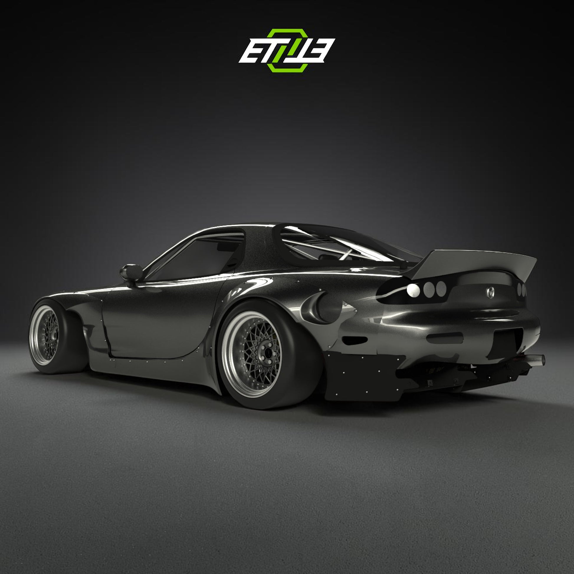 Mazda RX-7 FD3S Rocket Bunny Wide Body Kit - 12