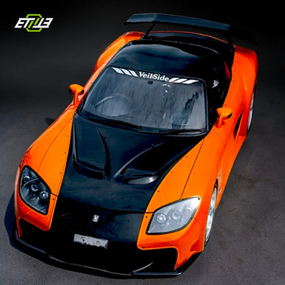 Mazda RX-7 FD3S Veilside Style Carbon Fiber Hood - 7
