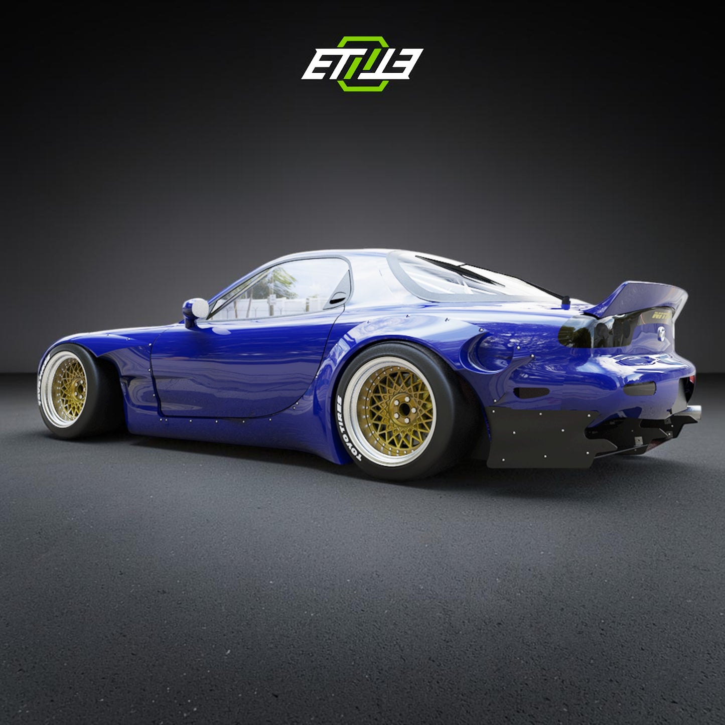 Mazda RX-7 FD3S Rocket Bunny Wide Body Kit - 3