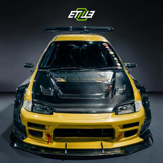 Honda Civic EG Dry Carbon Fiber Drag Racing Body Kit