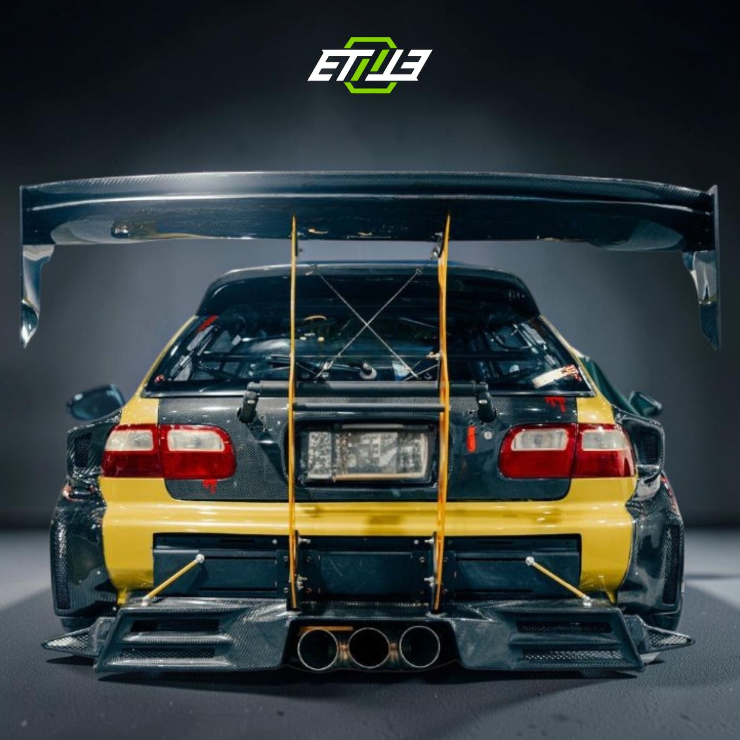 Honda Civic EG Dry Carbon Fiber Drag Racing Body Kit