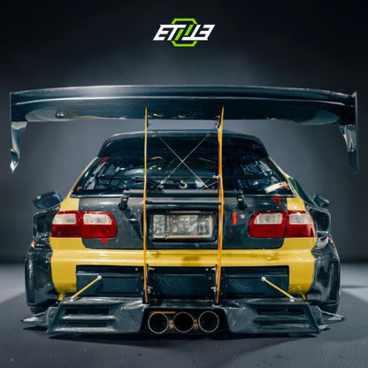 Honda Civic EG Dry Carbon Fiber Drag Racing Body Kit