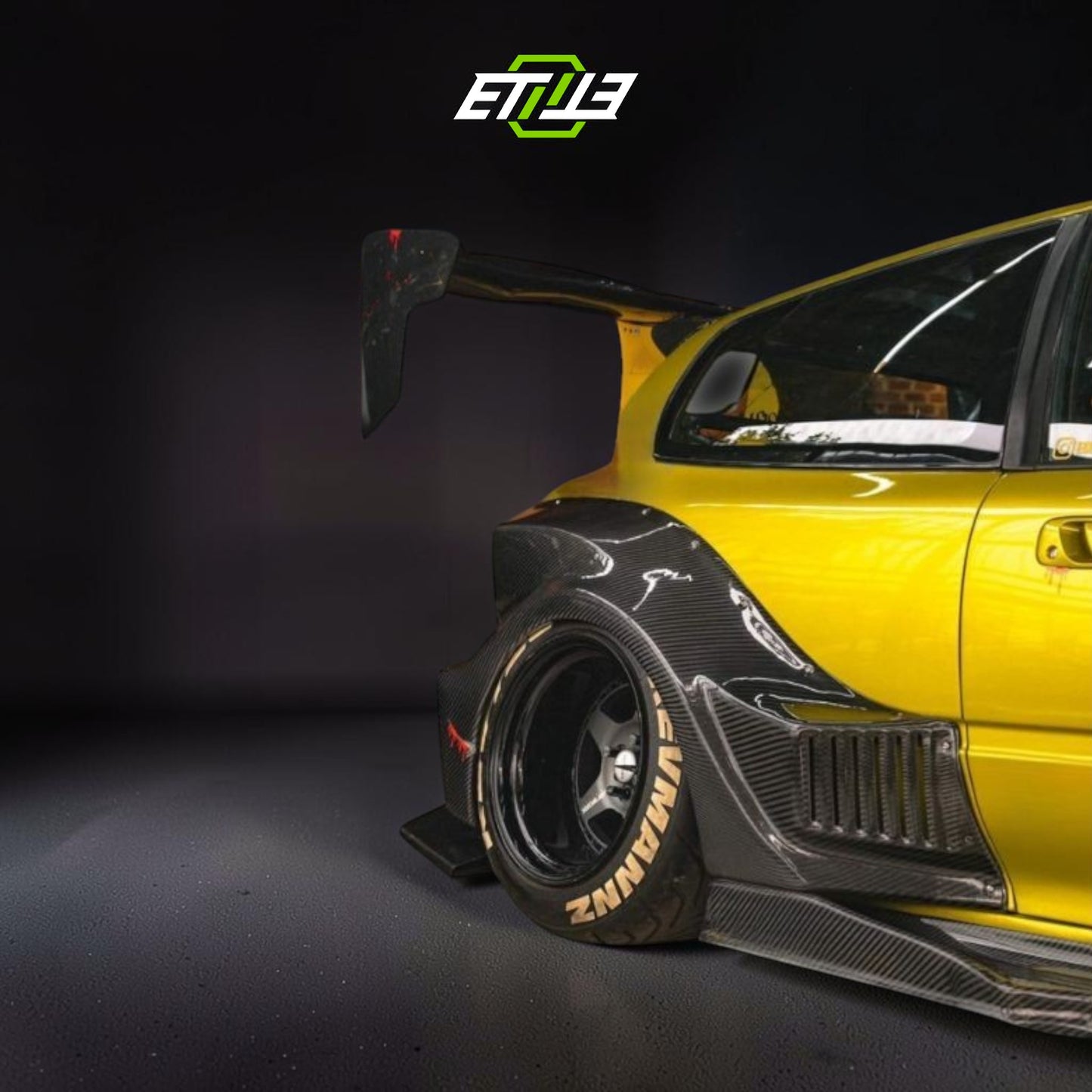 Honda Civic EG Dry Carbon Fiber Drag Racing Body Kit