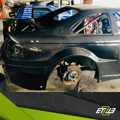 ETi BMW E46 Rear Fender – Carbon Fiber / Dry Carbon - Elite Ti