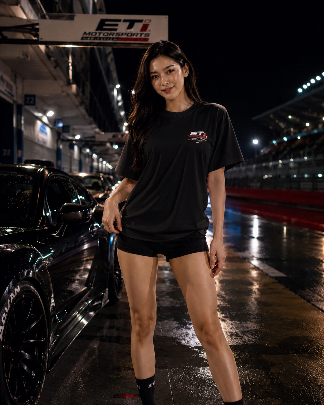 ETi Motorsports Supra Carbon Evolution Tee - black, front chest print
