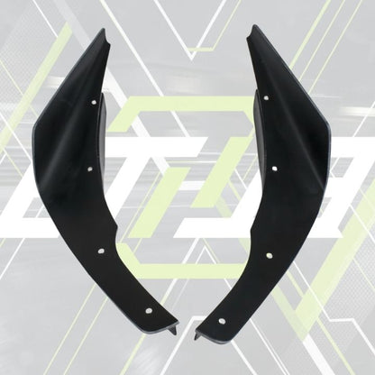 ETi Evo 8 Varis - Style Carbon Fiber Front Bumper Canards - Elite Ti