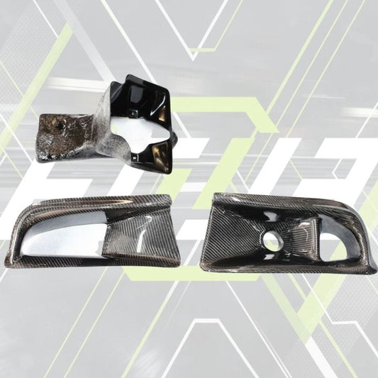 ETi Evo 8 VS - Style Carbon Fiber Air Duct & Oil Cooler Guide (3 - Piece Kit) - Elite Ti