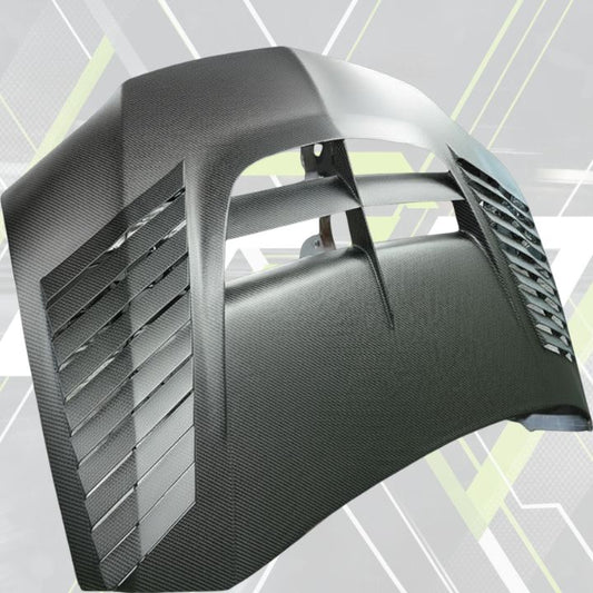 ETi Evo 8/9 Carbon Fiber Time Attack Hood - Elite Ti