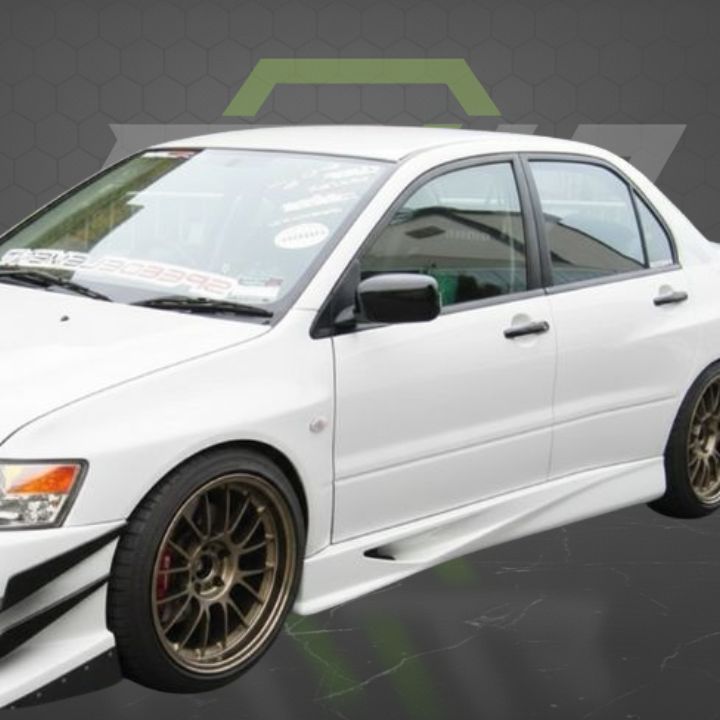 ETi Evo 8/9 Time Attack Voltex Side Skirt - Elite Ti