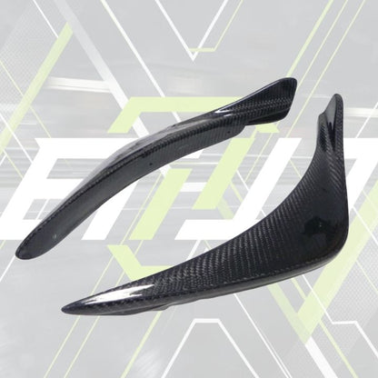 ETi Evolution 8 OEM - Style Carbon Fiber Front Bumper Canards - Elite Ti