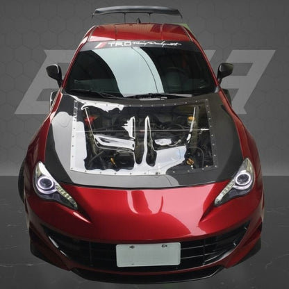 ETi GT86 Carbon Fiber X Clear Hybrid Hood - Elite Ti