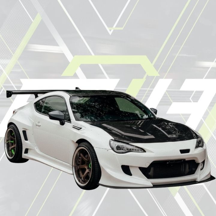 ETi GT86 Lambo Vented Style Carbon Fiber Hood - Elite Ti