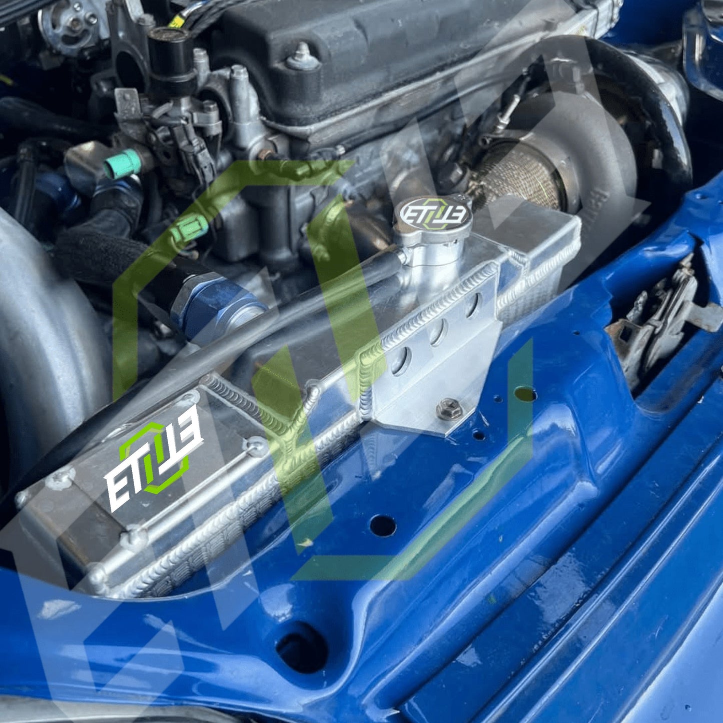 ETi Half-Size Aluminum Radiator – Honda Civic EG & EK (1992-2000)