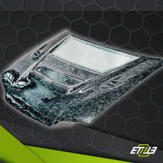 ETi Honda EG Mod X Hybrid Style Carbon Fiber Hood - Elite Ti