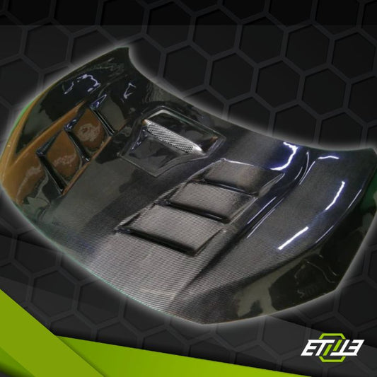 ETi Honda FC/FK V Shape Vented Style Hood - Elite Ti