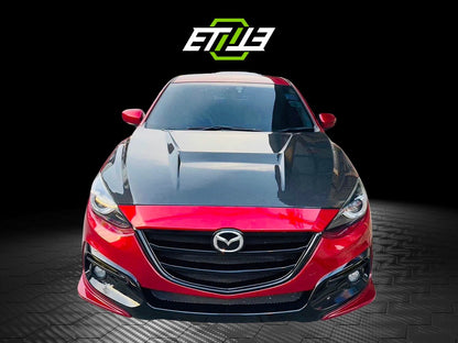 ETi Mazda 3 Carbon Fiber Hood - Elite Ti