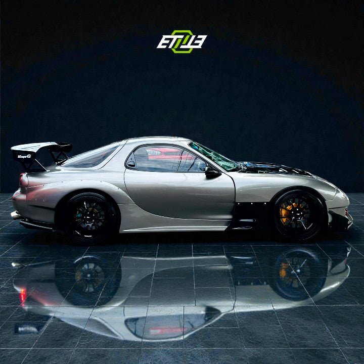 ETi Mazda RX - 7 Amemiya RE GT Side Skirts - Elite Ti