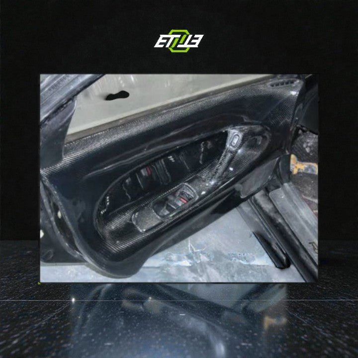 ETi Mazda RX - 7 (FD3S) Carbon Fiber Door Trims - Elite Ti