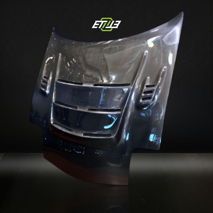 ETi Mazda RX - 7 (FD3S) Mod - X Vented Carbon Hood - Elite Ti