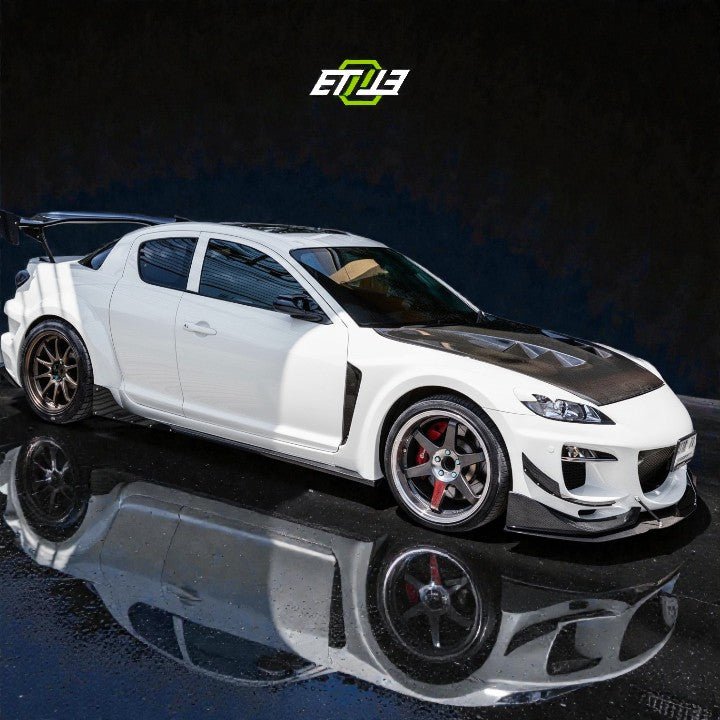 ETi Mazda RX - 8 SE3P RE Style Vented Hood - Elite Ti