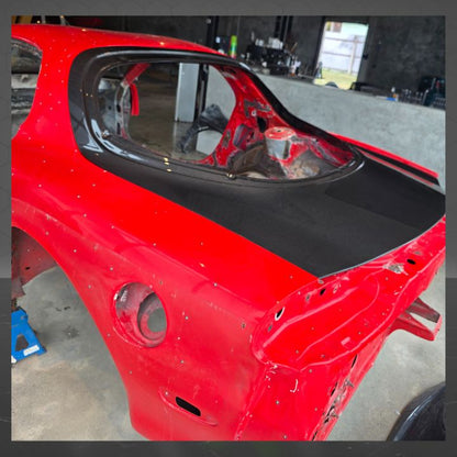 ETi Mazda RX7 Carbon Fiber Rear Hatch - Elite Ti