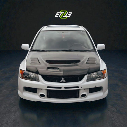 ETi Mitsubishi Evo 8/9 C - West Style Carbon Fiber Hood - Elite Ti