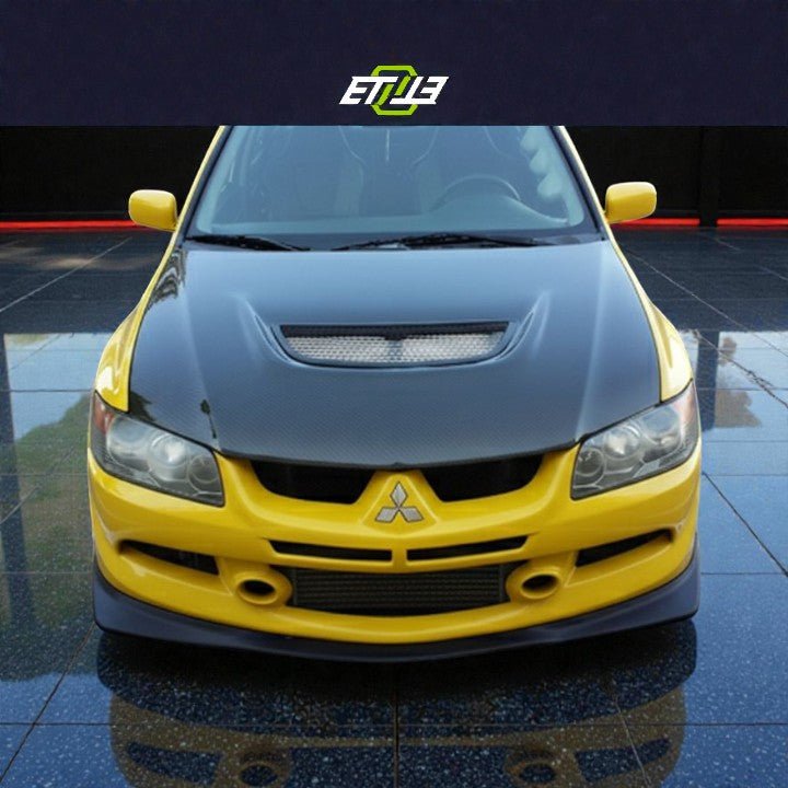 ETi Mitsubishi Evo 8/9 OEM - Style Carbon Fiber Hood - Elite Ti