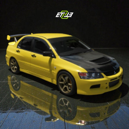 ETi Mitsubishi Evo 8/9 OEM - Style Carbon Fiber Hood - Elite Ti
