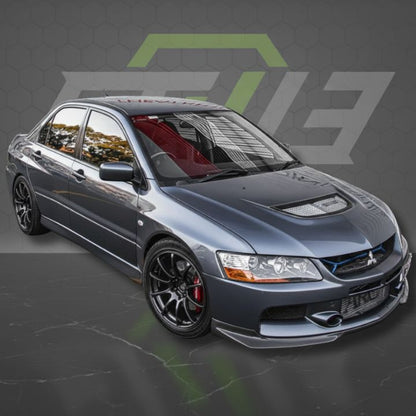 ETi Mitsubishi Evo 8/9 Ralli - Style Carbon Fiber Front Lip - Elite Ti