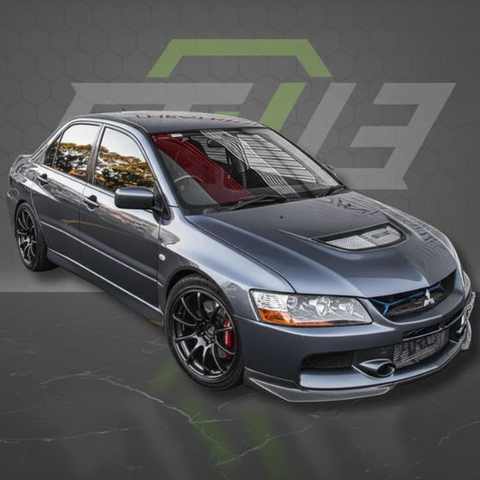ETi Mitsubishi Evo 8/9 Ralli - Style Carbon Fiber Front Lip - Elite Ti