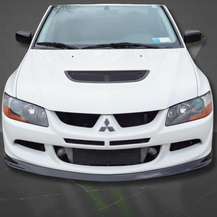 ETi Mitsubishi Evo 8Do - Luck D - Style Carbon Fiber Front Lip - Elite Ti