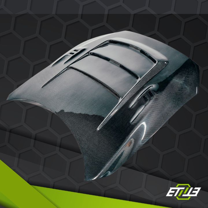 ETi Mitsubishi EVO X Mod X Vented Carbon Fiber Hood - Elite Ti
