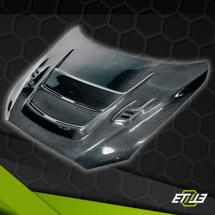 ETi Mitsubishi EVO X Mod X Vented Carbon Fiber Hood - Elite Ti