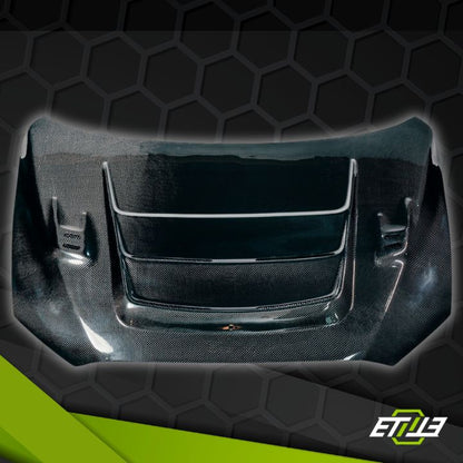 ETi Mitsubishi EVO X Mod X Vented Carbon Fiber Hood - Elite Ti