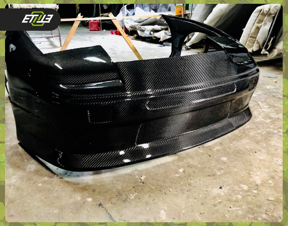 ETi Nissan 200SX Carbon Fiber Front Bumper - Elite Ti
