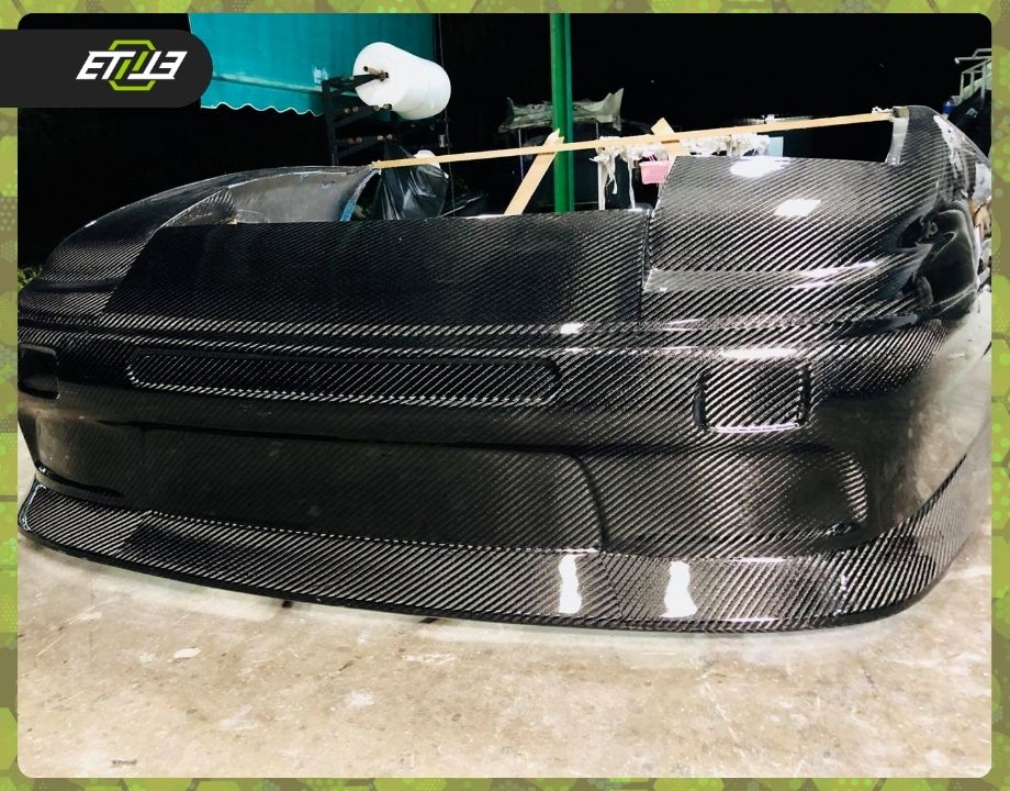 ETi Nissan 200SX Carbon Fiber Front Bumper - Elite Ti
