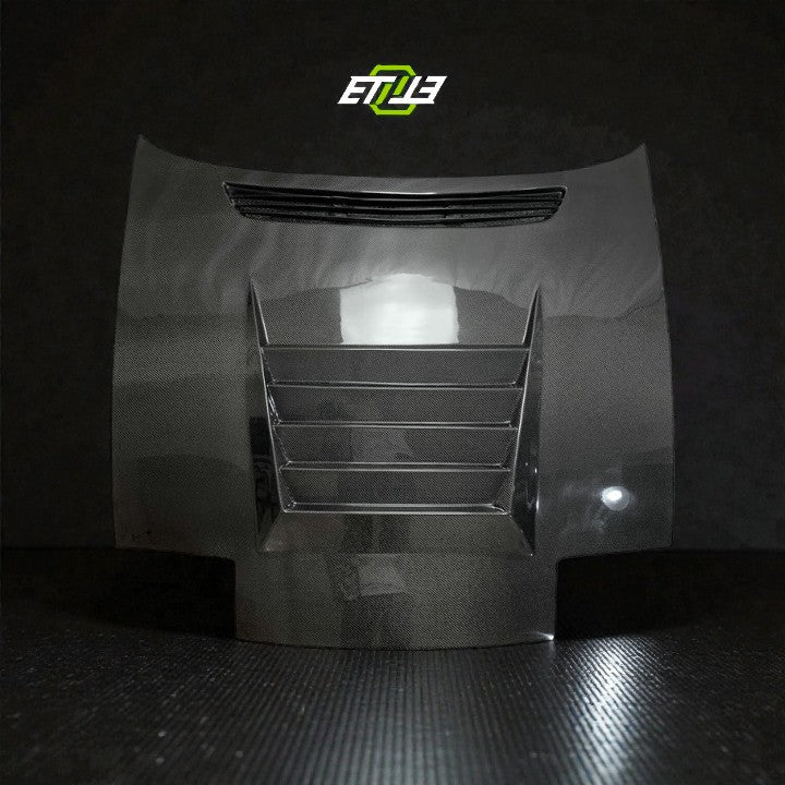 ETi Nissan 200SX D - Max Style Carbon Fiber Hood - Elite Ti