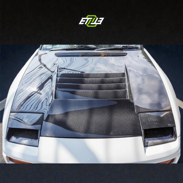 ETi Nissan 200SX D - Max Style Carbon Fiber Hood - Elite Ti
