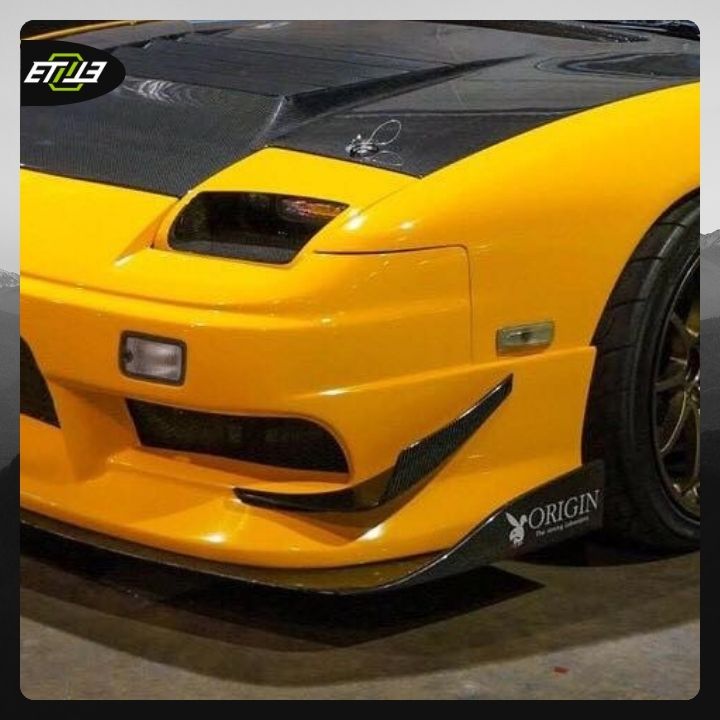 ETi Nissan 200SX/180SX Carbon Fiber Bumper Canards - Elite Ti