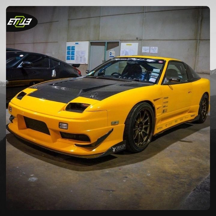 ETi Nissan 200SX/180SX Carbon Fiber Front Bumper Lip - Elite Ti
