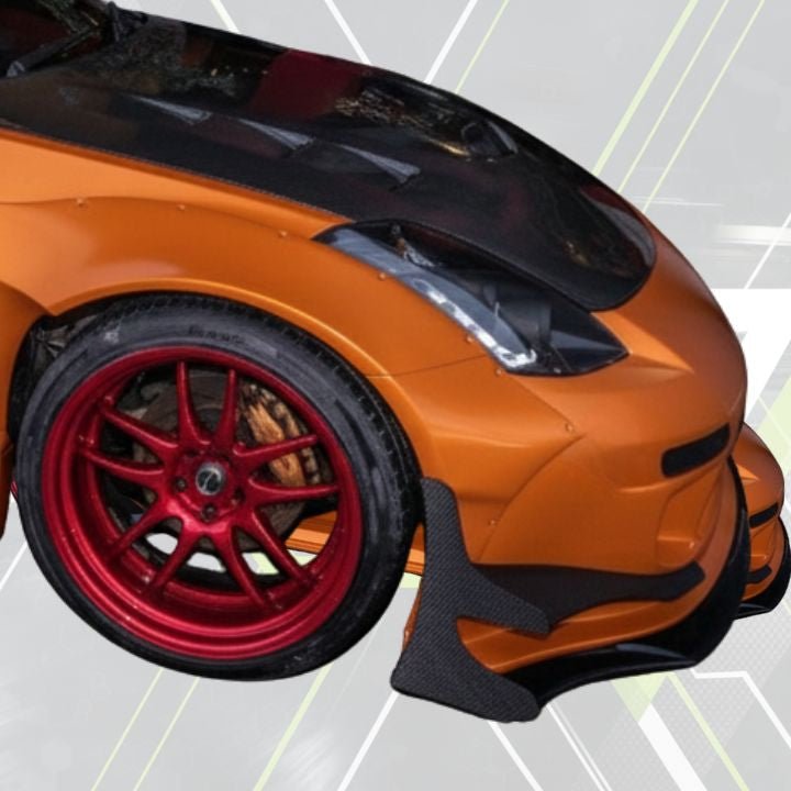 ETi Nissan 350Z Seido Front Bumper Canards - Elite Ti