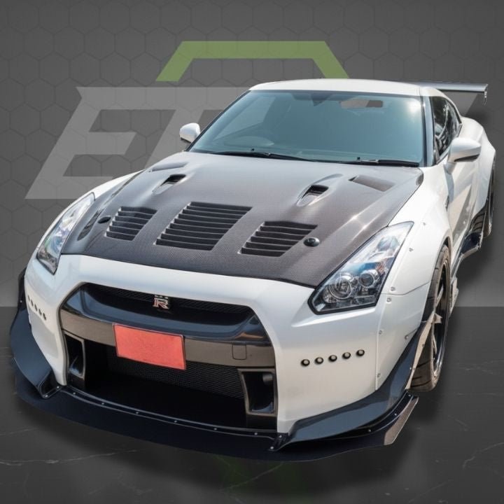 ETi Nissan R35 GTR GT - R CBA DBA GTII Style Hood - Elite Ti