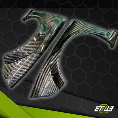 ETi Nissan S14 Carbon Fiber Front Fender Rocket Bunny Style - Elite Ti