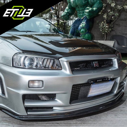 ETi Nissan Skyline R34 Front Splitter with Undertray - Elite Ti