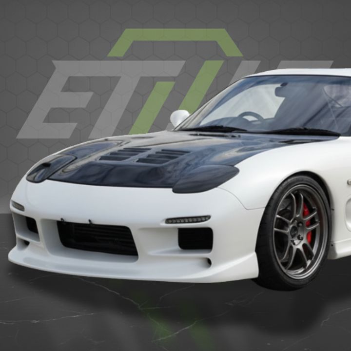 ETi RX - 7 FD3S NACA Vented Style Headlight Cover - Elite Ti